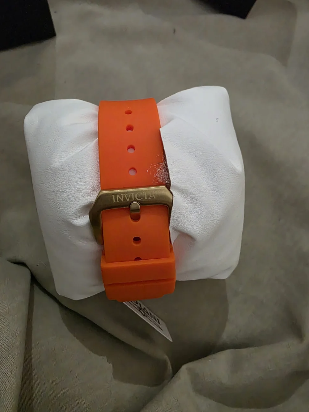 Invicta Racing Vaulthan Unisex Adult Watch 69651 44mm White/Orange Band New!!